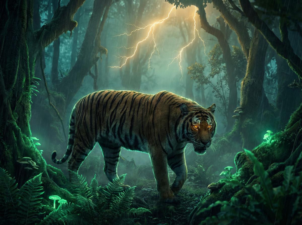 抖阴-孟加拉虎丛林狩猎视频